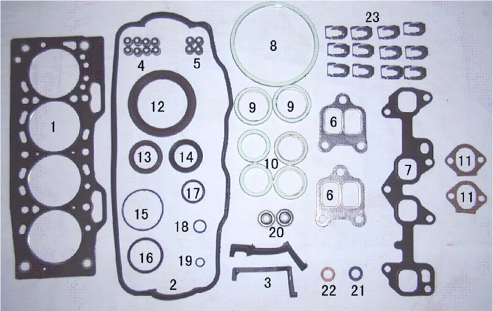 2E Engine complete Full Gasket Set kit cylinder head bolt nuts screw for Toyota COROLLA/STARLET/SPRINTER 1.3L 1295CC 1987-2001