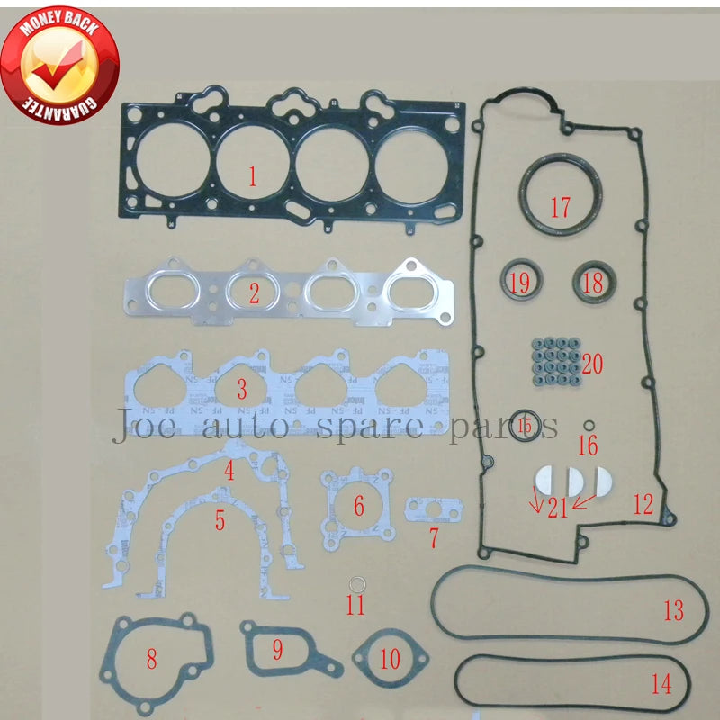 G4JP G4GC G4JPG G4GCG Engine complete Full gasket set kit for Hyundai Trajet/Elantra/Coupe 2.0L 1.8L  20910-23C30 PFA-G012