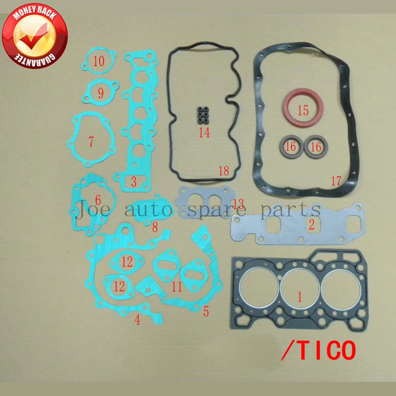 Engine Full gasket set kit for Daewoo Tico 11140-78810-000 1114078810000 PFC-G001 P11140-78810-000