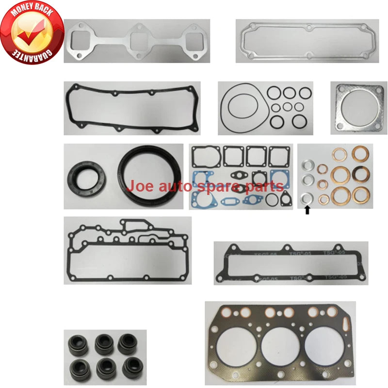 Engine Full gasket set kit for Yanmar engine : 3TN100E 3TN100