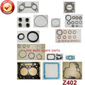 complete repair Overhaul engine full gasket set kit for Kubota engine: Z402