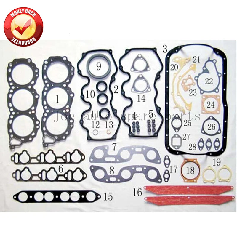 VG30S Engine Full gasket set kit for Nissan Cedric Y31 / Laurel C32 3.0L 2960cc 10101-39V26 10101V5929 10101-39V26  1010139V26