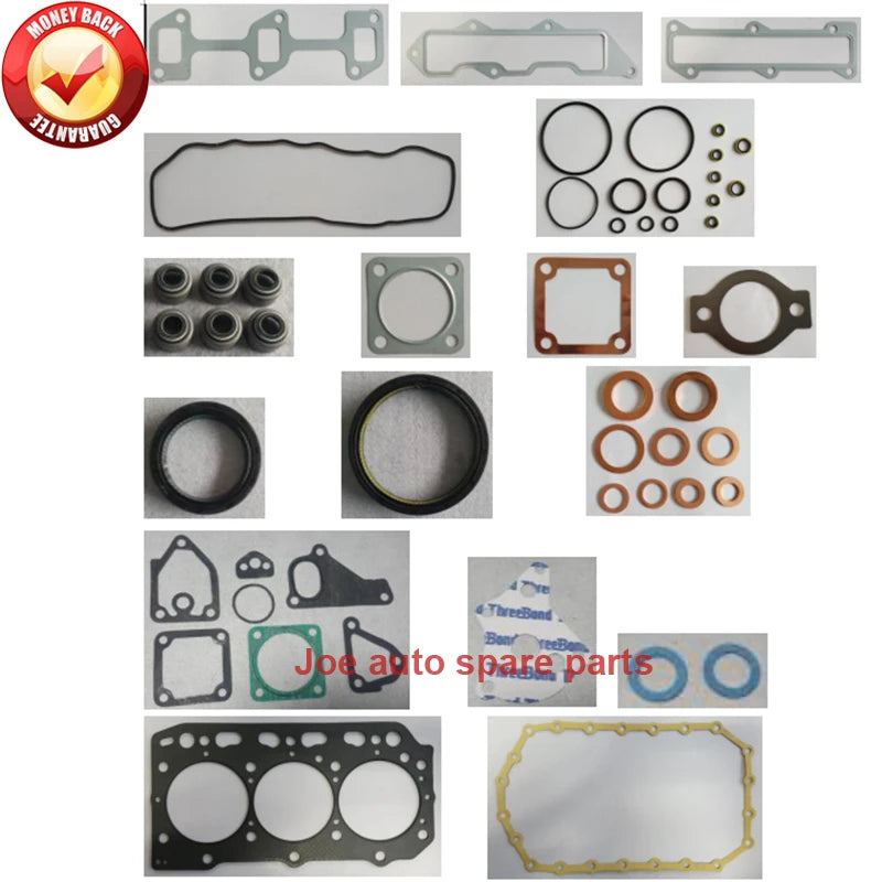 Engine Full gasket set kit for Yanmar engine :  3D84 3D84-2 3TNE84 for Komatsu Excavator