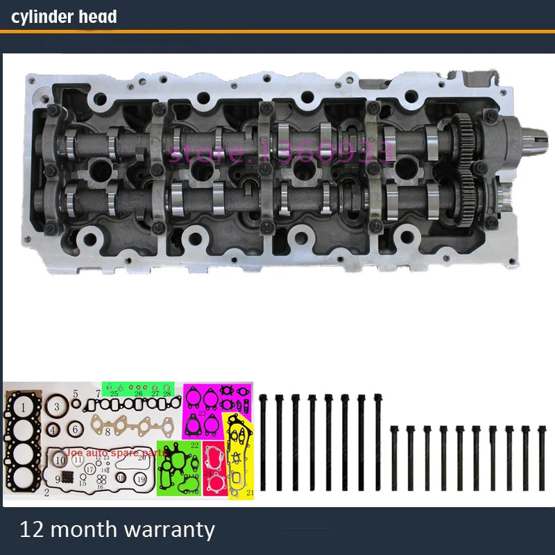 1KD 1KDFTV complete Cylinder head assembly for Toyota Land Cruiser 90 120 Dyna 150 Hilux Fortuner 3.0 TDI with full gasket bolt