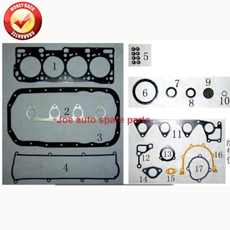 R2 Engine Full gasket kit for FORD  Econovan/Courier/Escort/Tempo suzuki Vitara/Gran Vitara 1998CC 2.0 TD 8V 96-