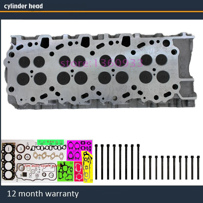 1KD 1KDFTV complete Cylinder head assembly for Toyota Land Cruiser 90 120 Dyna 150 Hilux Fortuner 3.0 TDI with full gasket bolt