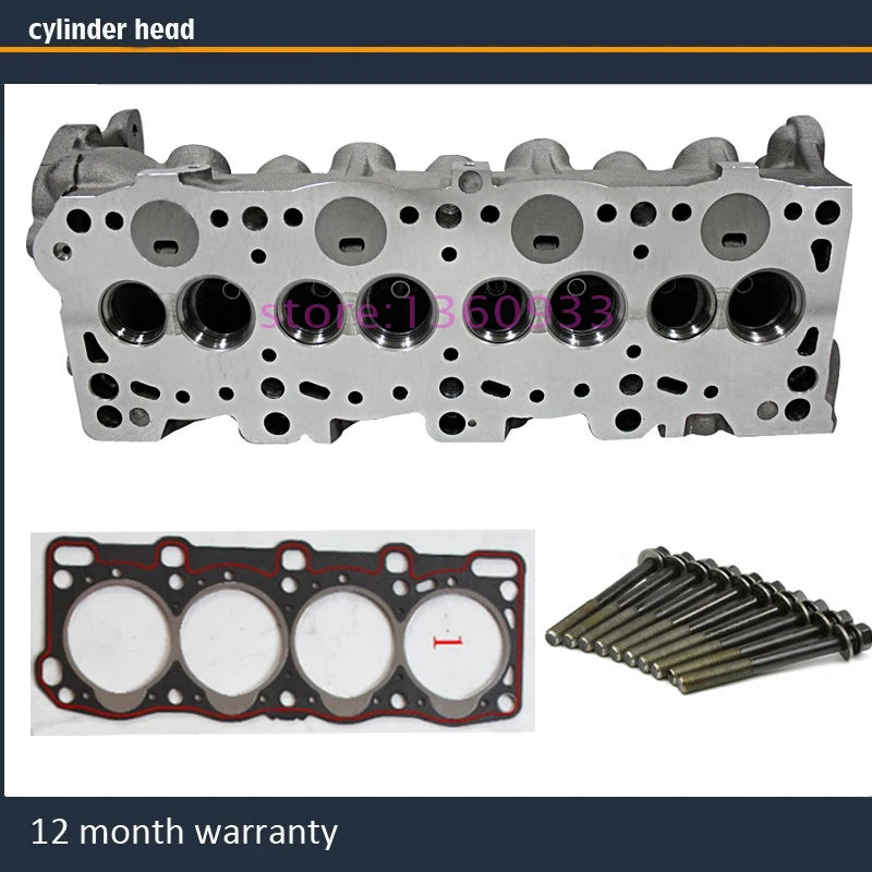 cylinder head for Ford Econovan Courier Escort Tempo 1998CC 2.0 D 8V 1983- engine : R2 RF  R263-10-100J  with gasket bolt