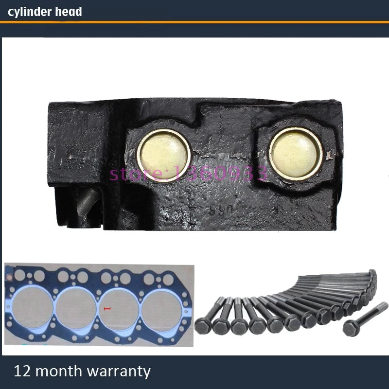 cylinder head for Nissan Pick Up King Kab Terrano II Mistral  2.7 TD 8V 92-99 TD27 TD27T TD27TI 11039-43G03 with gasket bolt