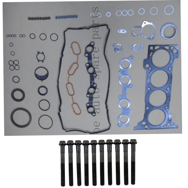 1TR 1TRFE  Engine complete Full gasket set kit cylinder head bolt nuts screw for Toyota Hilux/Innova 1988cc 2003- 2005-