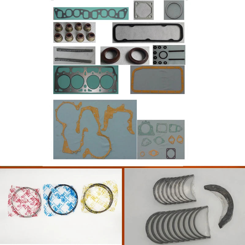 4P Engine Full gasket set kit crankshaft connecting rod bearing piston ring for Toyota Forklift 1493cc 1.5L 50099500