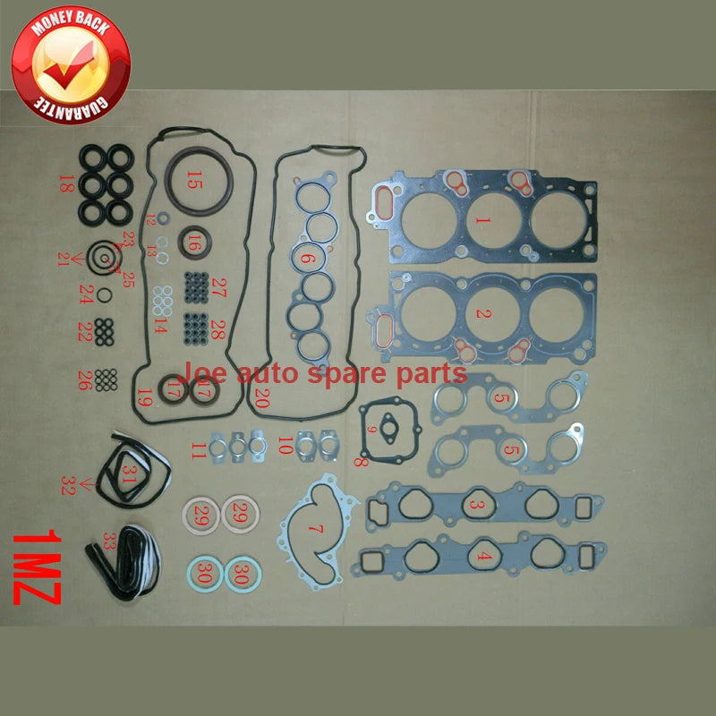 1MZ 1MZFE Engine complete Full gasket set kit for Toyota Camry / AVALON lexus ES 3.0L 2995cc 1995-2005 04111-20041 50137400