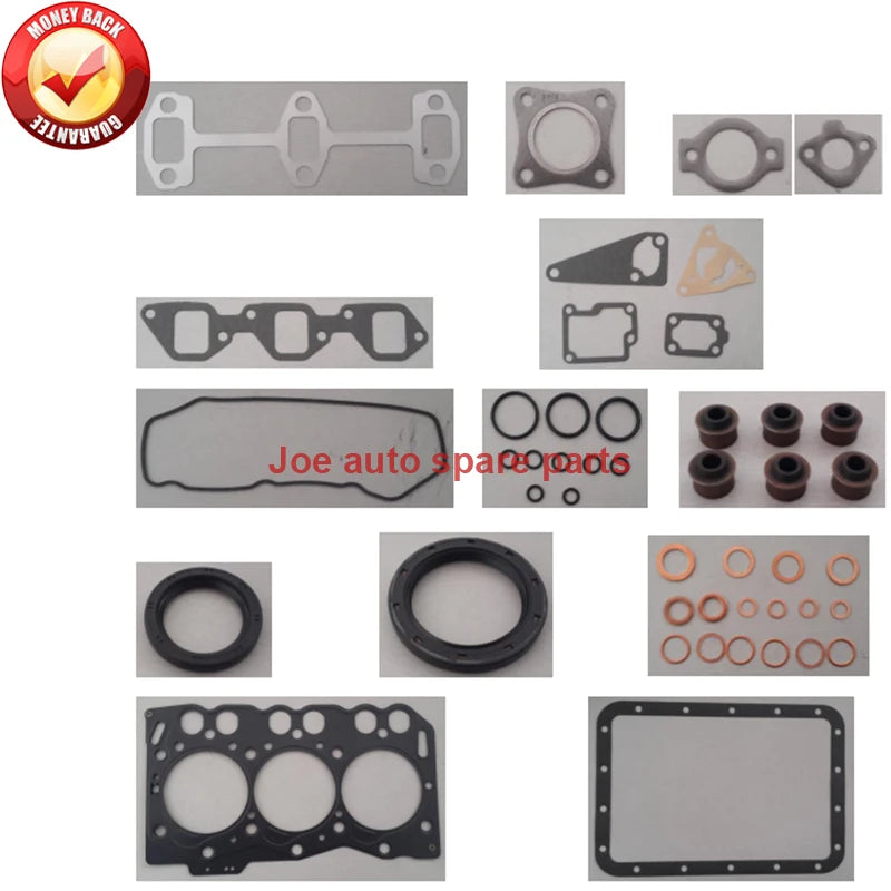 Engine Full gasket set kit for Yanmar engine : 3TNE68 3D68 3TNV68 3D68E