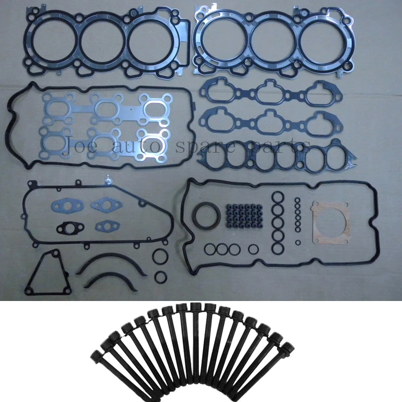 VQ30DE 3.0L 2987cc Engine Full gasket set kit cylinder head bolt nuts  for Nissan Maxima A32 95-99 Infiniti I30 A32 96-99