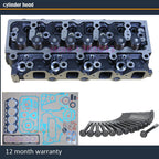 complete cylinder head assembly for Ford Maverick 2664CC 2.7 TD 8V 92-99 engine TD27T 1960811 11039-7F401 with full gasket bolt