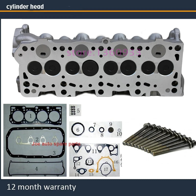 R2 complete cylinder head assembly ASSY for FORD Mazda Kia Asia Motors 2.2 d td 2.2L with full gasket bolt