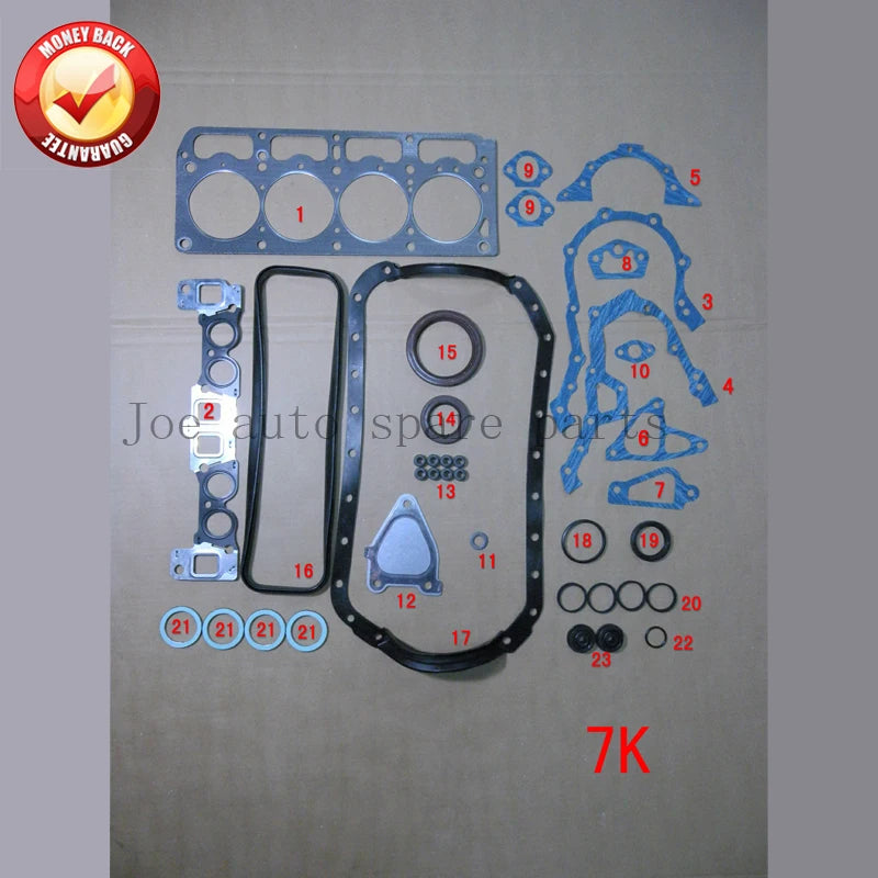 7K Engine complete Full gasket set kit for Toyota Town ace /LITACE 1781cc 1.8L 1997-1999 04111-06012 0411106012 50209100