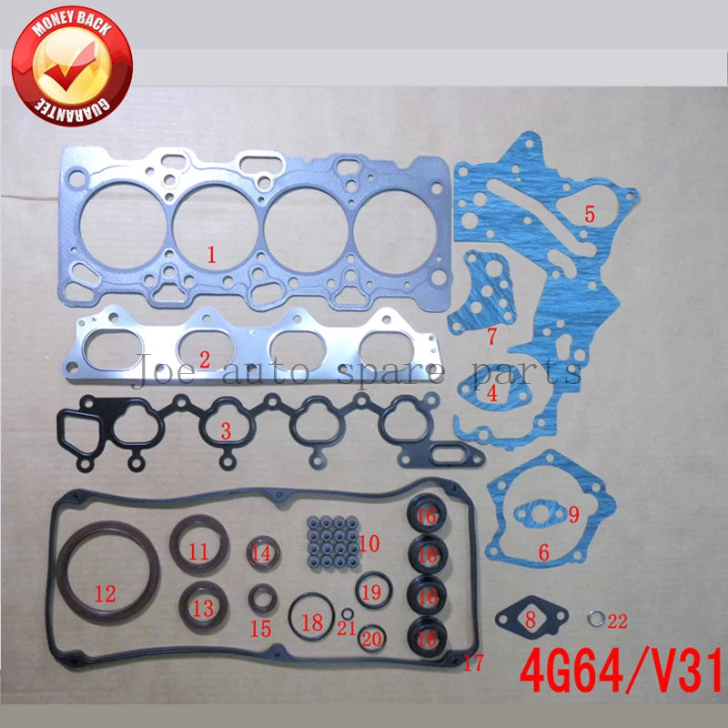 4G64 V31 Engine Full Gasket Set kit for Mitsubishi Montero/L200 2351CC 2.4L 1991-2007 MD974764 430211P
