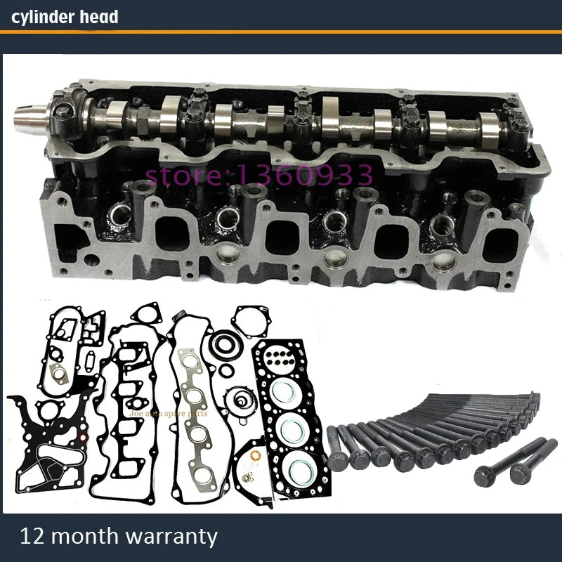 3L complete cylinder head assembly for Toyota Hilux 4Runner HiAce Land Cruiser Dyna 150 ToyoAce 2.8 D 8V with full gasket bolt