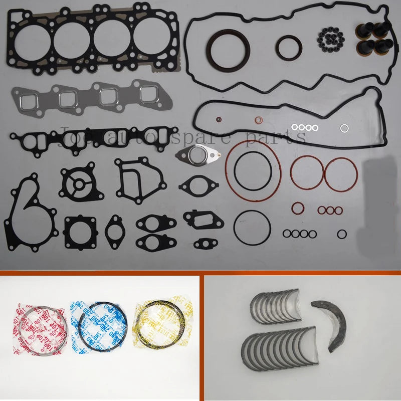 YD25 YD25DDTI 2.5L Full gasket set kit crankshaft connecting rod bearing piston ring for Nissan Navara D40 Pathfinder R51  NV350