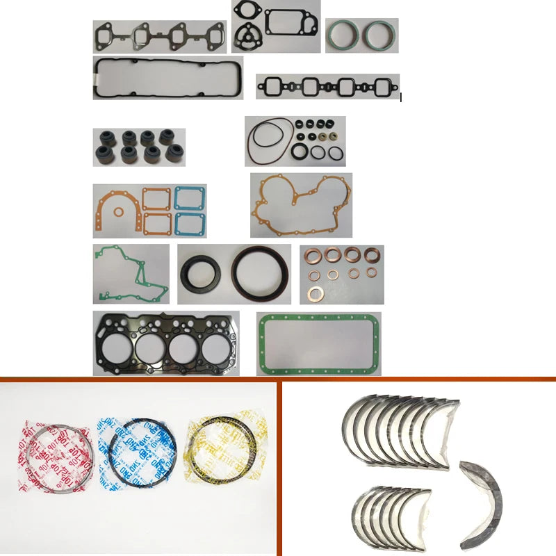engine  full gasket set kit main crankshaft connecting conrod con rod bearing piston ring for Toyota forklift engine : 3Z