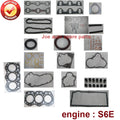 complete repair Overhaul engine full gasket set kit for Mitsubishi engine: S6E