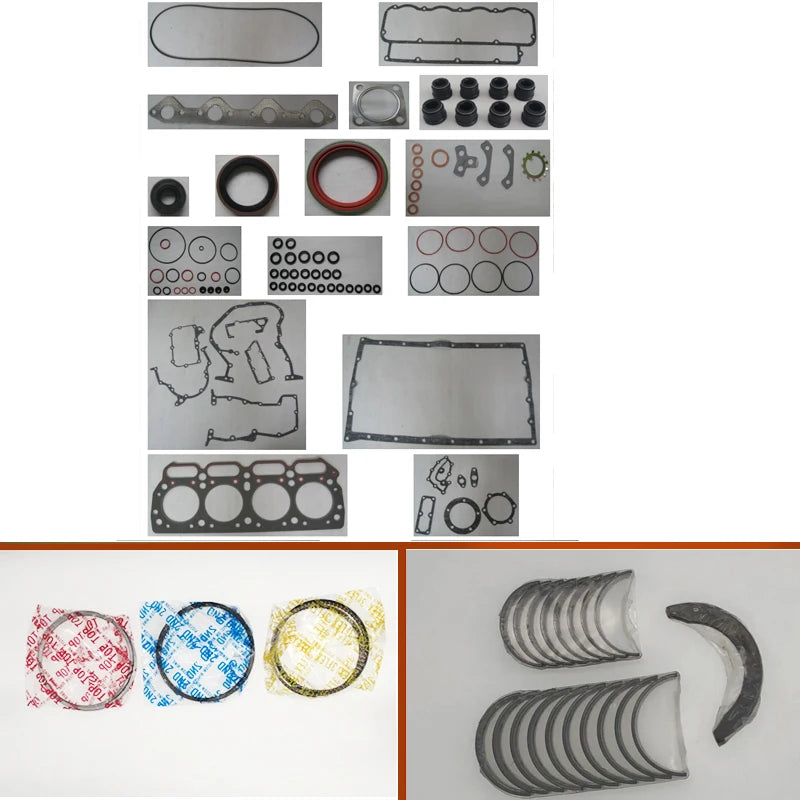 4D105 4D105-1 4D105-3 Engine Full gasket set kit crankshaft connecting rod bearing piston ring for Komatsu