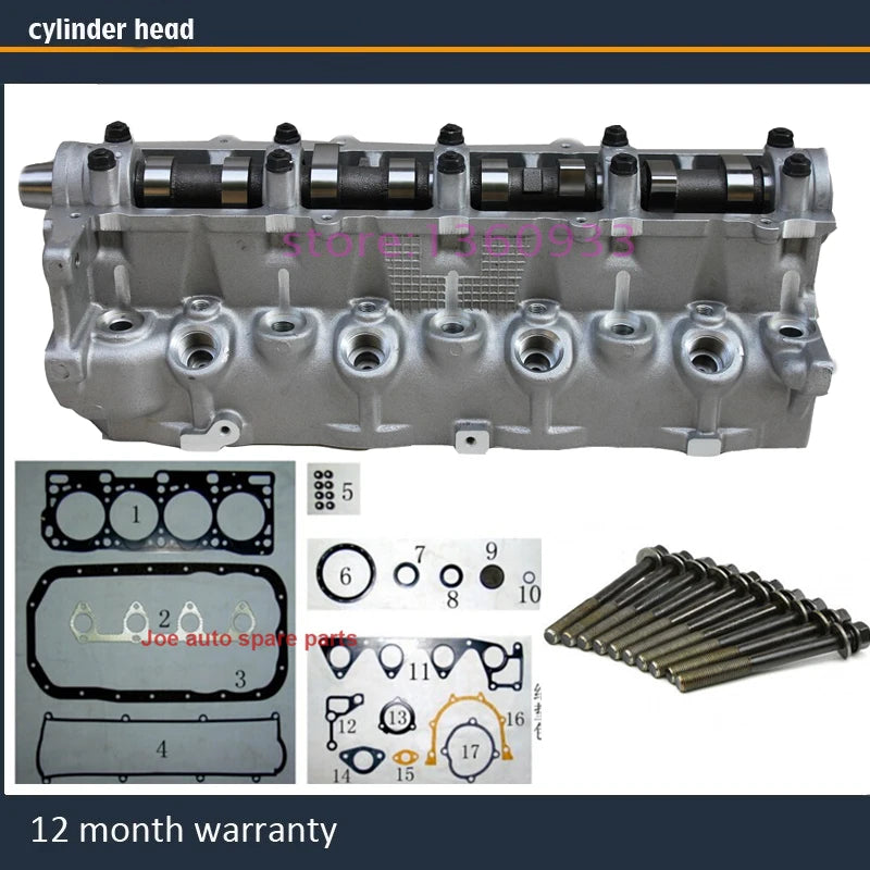 R2 complete cylinder head assembly ASSY for FORD Mazda Kia Asia Motors 2.2 d td 2.2L with full gasket bolt