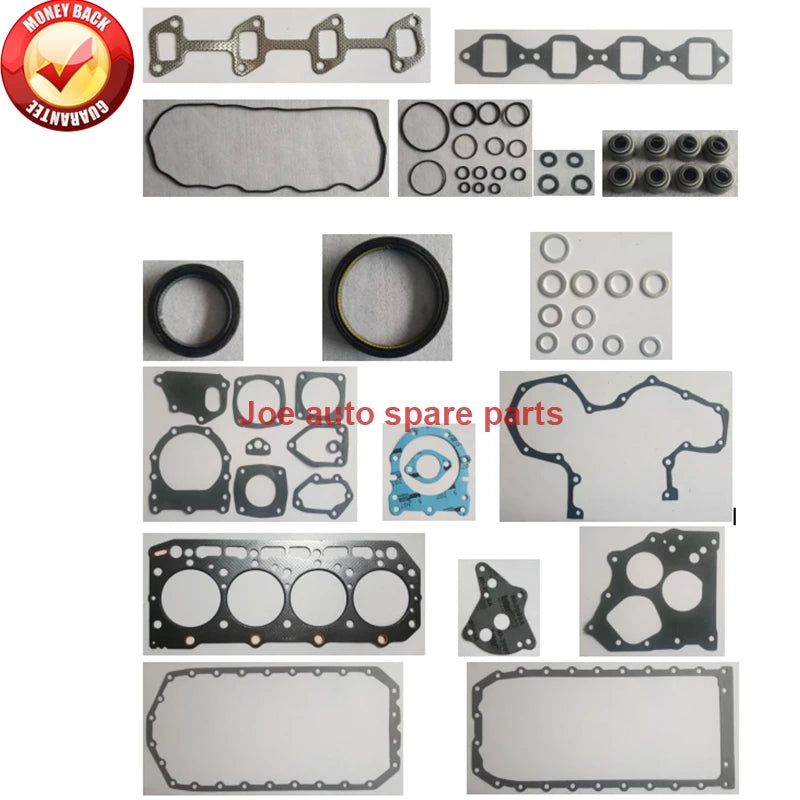 For Yanmar 4TN82 4TNA82 4TN82E Engine Full gasket set kit for John Deere 575 675B Skid 729488-92600 729488 92600 72948892600