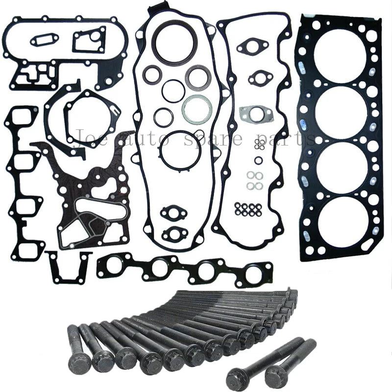 5L Engine Full gasket set kit cylinder head bolt nuts screw for Toyota Hiace III II / Hilux II / Dyna 2986cc 3.0L 51009400