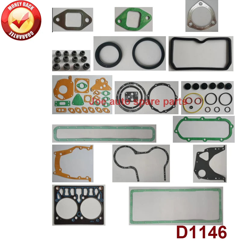 complete repair Overhaul engine full gasket set kit for Daewoo engine: D1146