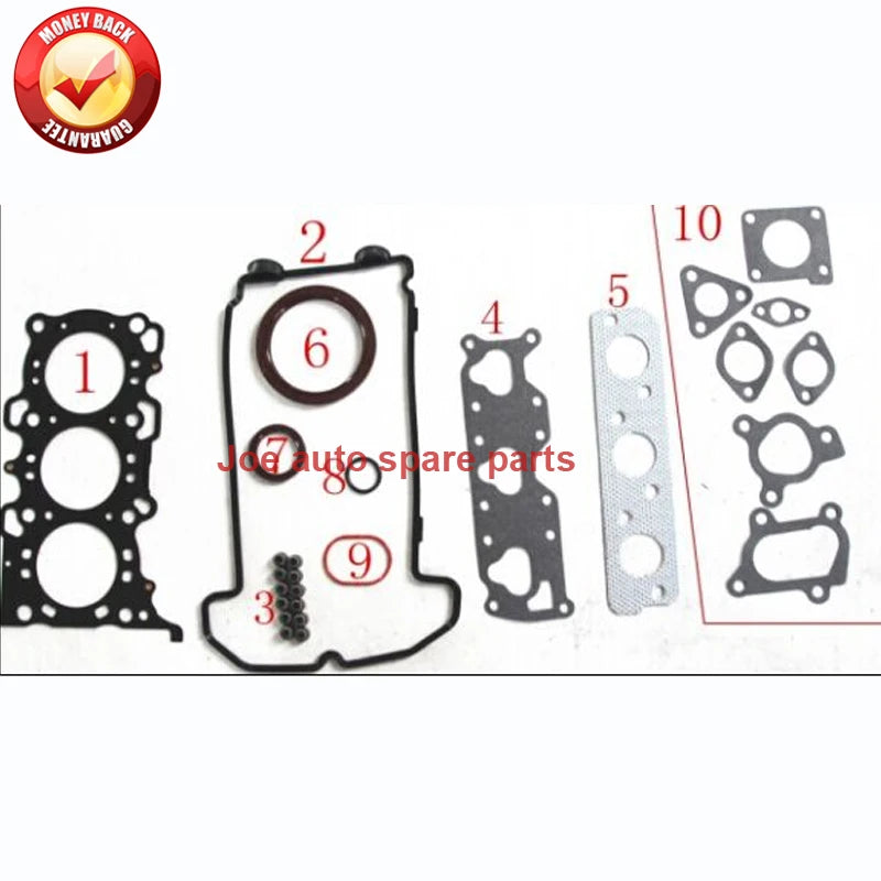 K6A Engine Full gasket set kit for  Suzuki Wagon R+ KEI 12V ALTO GF HA25 HA35 0.7L 1998- 50272200 11402-78838   1140278838