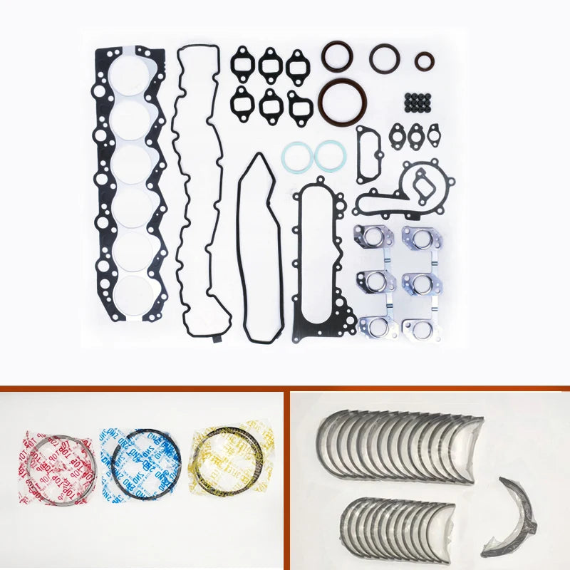 1HZ Engine Full Gasket Set kit crankshaft connecting rod bearing piston ring for Toyota Coaster Land Cruiser 4164cc 4.2 D TD 12V