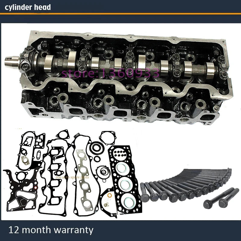 3L complete cylinder head assembly for Toyota Hilux 4Runner HiAce Land Cruiser Dyna 150 ToyoAce 2.8 D 8V with full gasket bolt