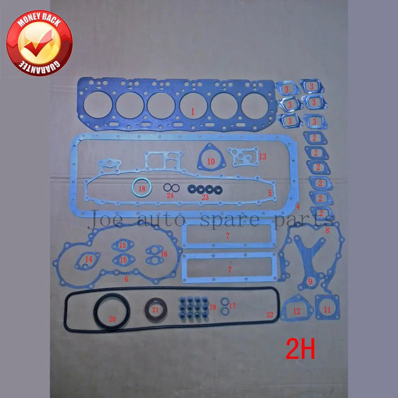 2H Engine Full gasket set kit for Toyota LAND CRUISER/BANDEIRANTE 4.0L 3980CC 1982-1990 04111-68021 04111-68022 04111-68020