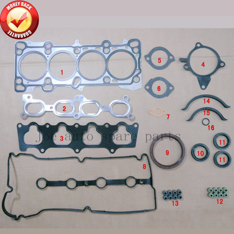 ZL06 B6 ZM Engine complete Full Gasket Set kit for MAZDA 323 1.5L 1.6L 1998-2004 8EBN-10-271 8HBN10271 50216100