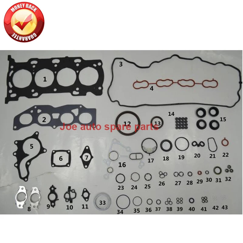 6AR 6ARFSE 6ARFBS Engine overhaul Full gasket set kit for Toyota Camry XV50 XV70 Lexus ES 200 (XV60) 2.0