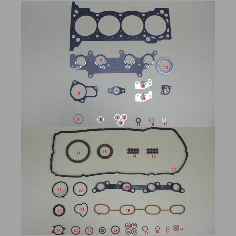 2TR 2TRFE Engine Full gasket set kit for TOYOTA TRH213L TACOMA HIACE 2.7 16V DOHC 2694CC 2004- 04111-76070 50136900