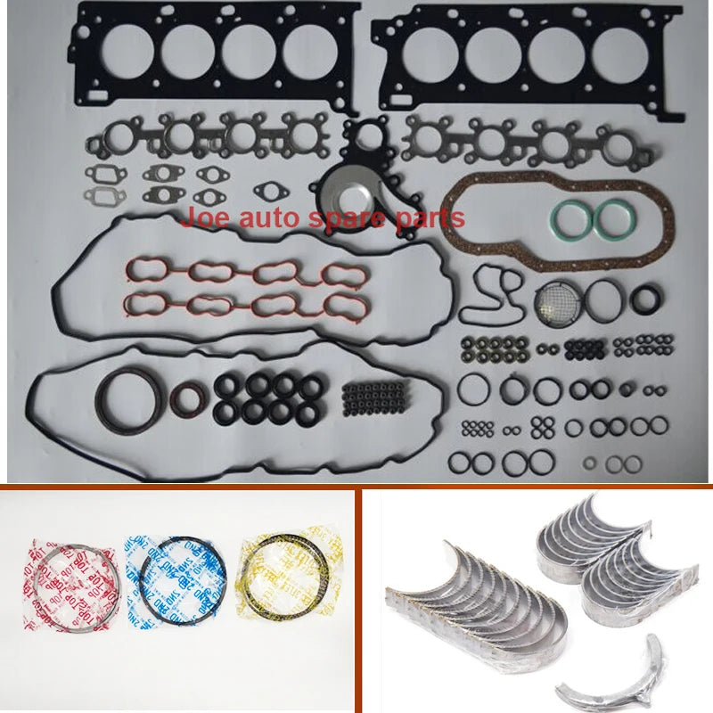 3UR 3URFE Full gasket kit crankshaft connecting rod bearing piston ring for Toyota Land Cruiser Tundra Sequoia Lexus LX 570 5.7L