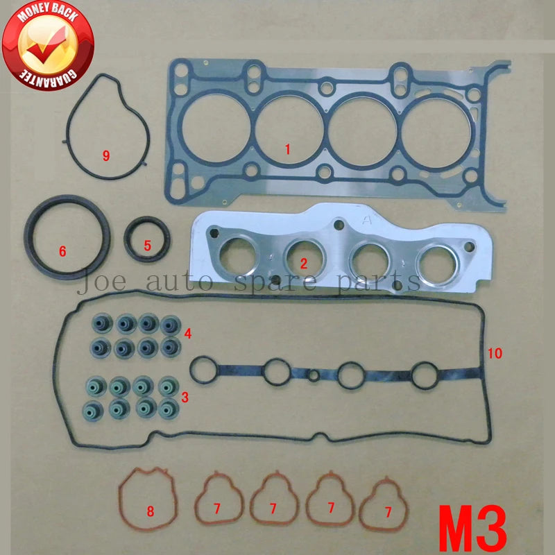 Z6 Engine complete cylinder head Gasket for MAZDA 3 MAZDA3 1.6L 1598CC 2004- 8LA4-10-271 50286300