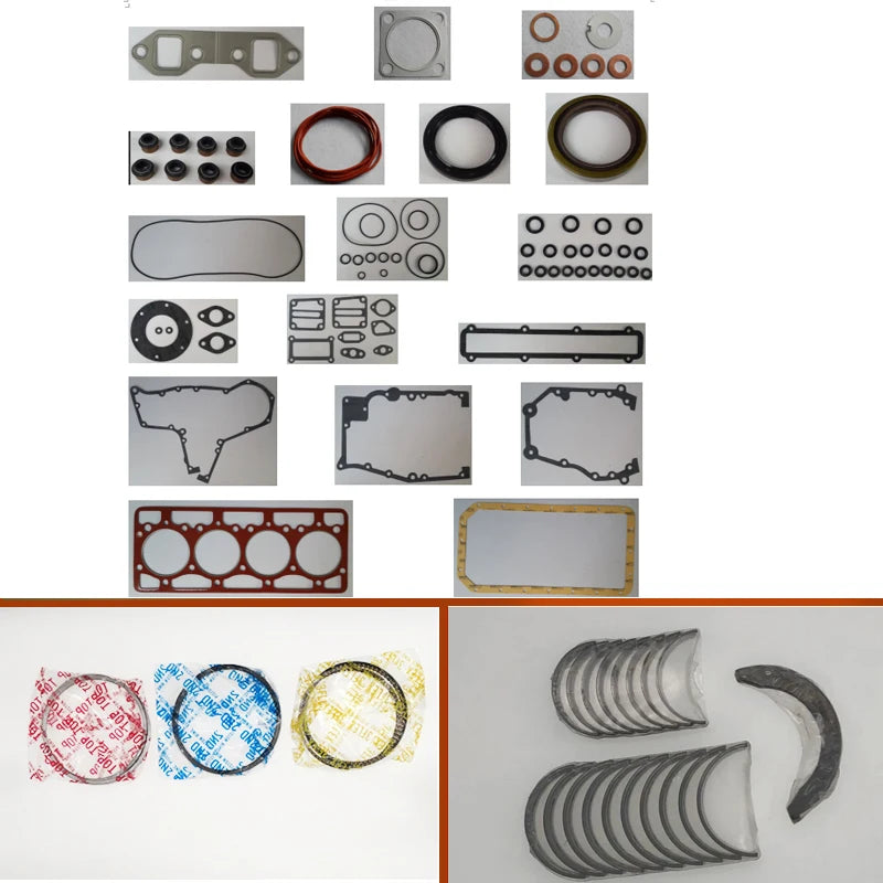 engine complete overhaul full gasket set kit main crankshaft connecting  bearing piston ring  for Komatsu engine: 4d94