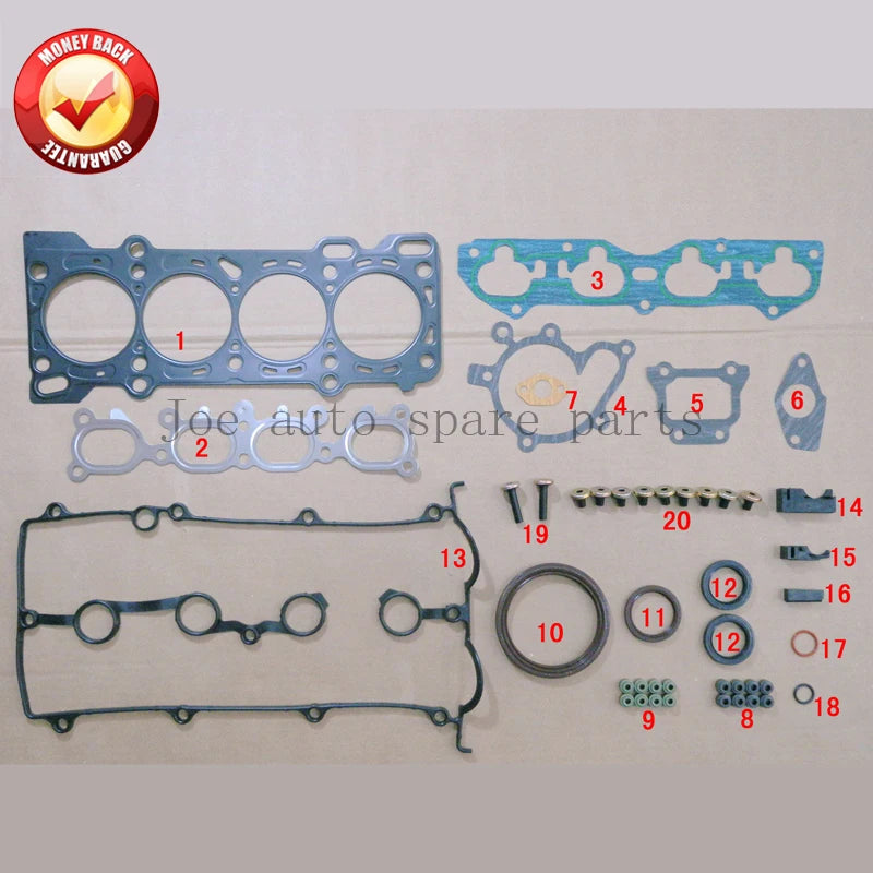 FP/FPY3/FP9A/FP55 Engine complete Full Gasket Set kit for MAZDA 626 MK/323/Premacy 1.8L 1.9L 1840cc 1997-2005 50216300