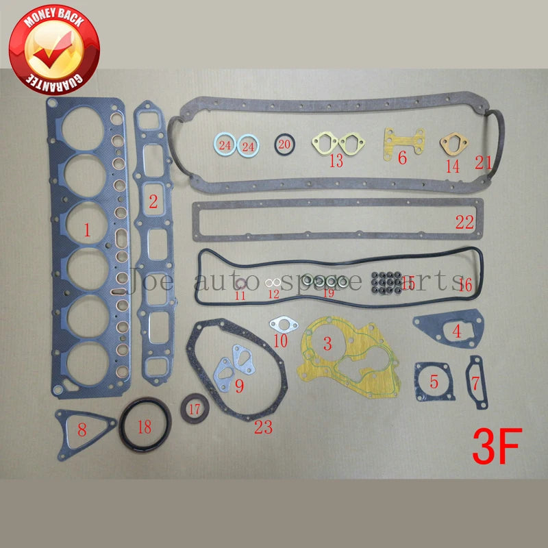 3F Engine Full gasket set kit for Toyota LAND CRUISER /BANDEIRANTE 3956CC 4.0L 1984-1989 04111-61057 04111-61054 04111-61052