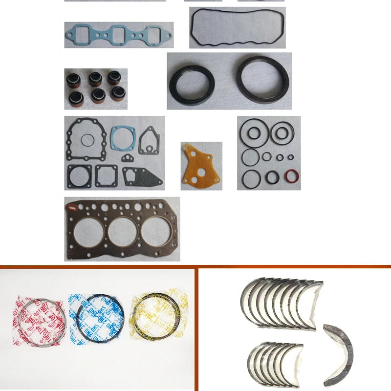 complete overhaul full gasket set kit main crankshaft connecting bearing piston ring for Yanmar engine : 3T80 3TN80 3TNC80