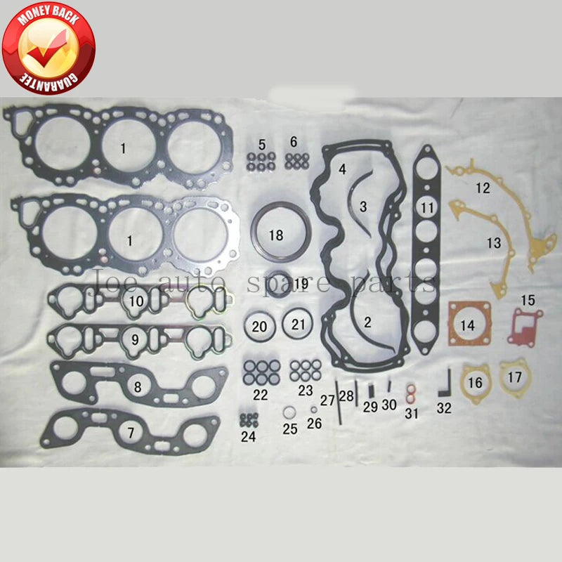 VG30E J30 Engine Full gasket set kit for Nissan Navara D21/Maxima/Pathfinder/300 ZX 3.0L 2960cc 1984-1996 50179200 10101-85E25
