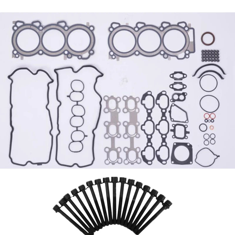 VQ30DE 2987cc Engine Full gasket set kit cylinder head bolt nuts screw for Nissan Maxima (A33)  Infiniti I30 (A33) 3.0L V6 00-01