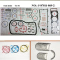 4HF1 Engine Full gasket set kit main  conrod con rod bearing piston ring for Isuzu  NPR NQR GMC Truck & Excavator Loader