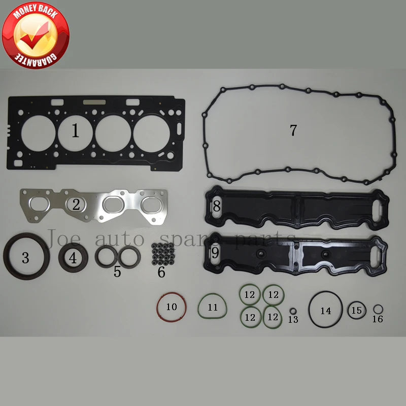 TU5JP4 TU5JP4B N6A NFR NFU Engine Full gasket kit for Peugeot 206 207 308 Grand Paid Citroen C4 Berlingo 1.6L 1587CC 52273100