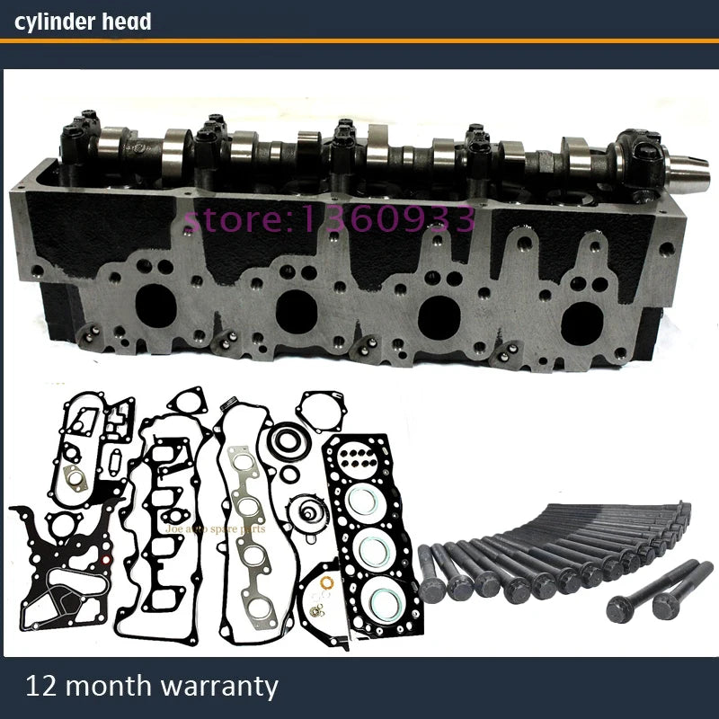 3L complete cylinder head assembly for Toyota Hilux 4Runner HiAce Land Cruiser Dyna 150 ToyoAce 2.8 D 8V with full gasket bolt