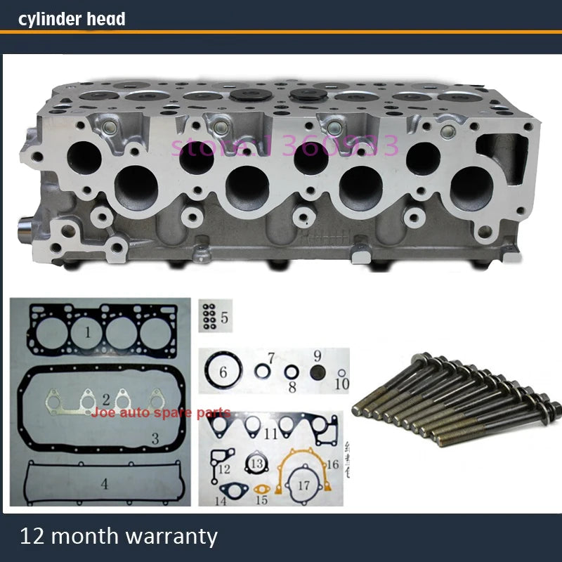 R2 complete cylinder head assembly ASSY for FORD Mazda Kia Asia Motors 2.2 d td 2.2L with full gasket bolt
