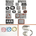 engine complete overhaul full gasket set kit main crankshaft connecting  bearing piston ring for Kubota engine : 3D87  D1403